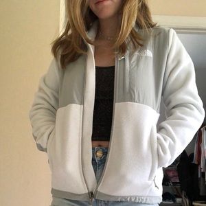 White North Face Denali Jacket